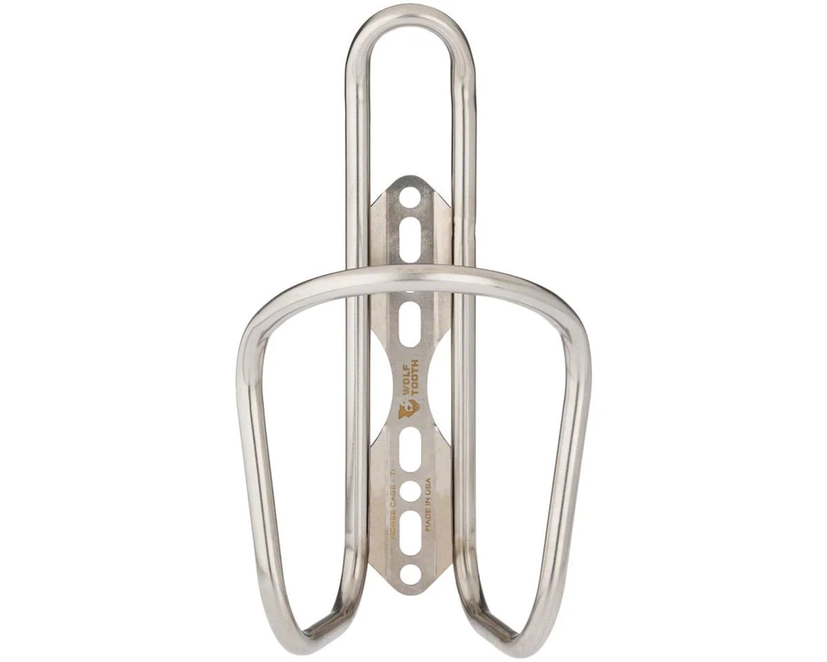 Wolf Tooth Components Morse Titanium Bottle Cage (Silver)